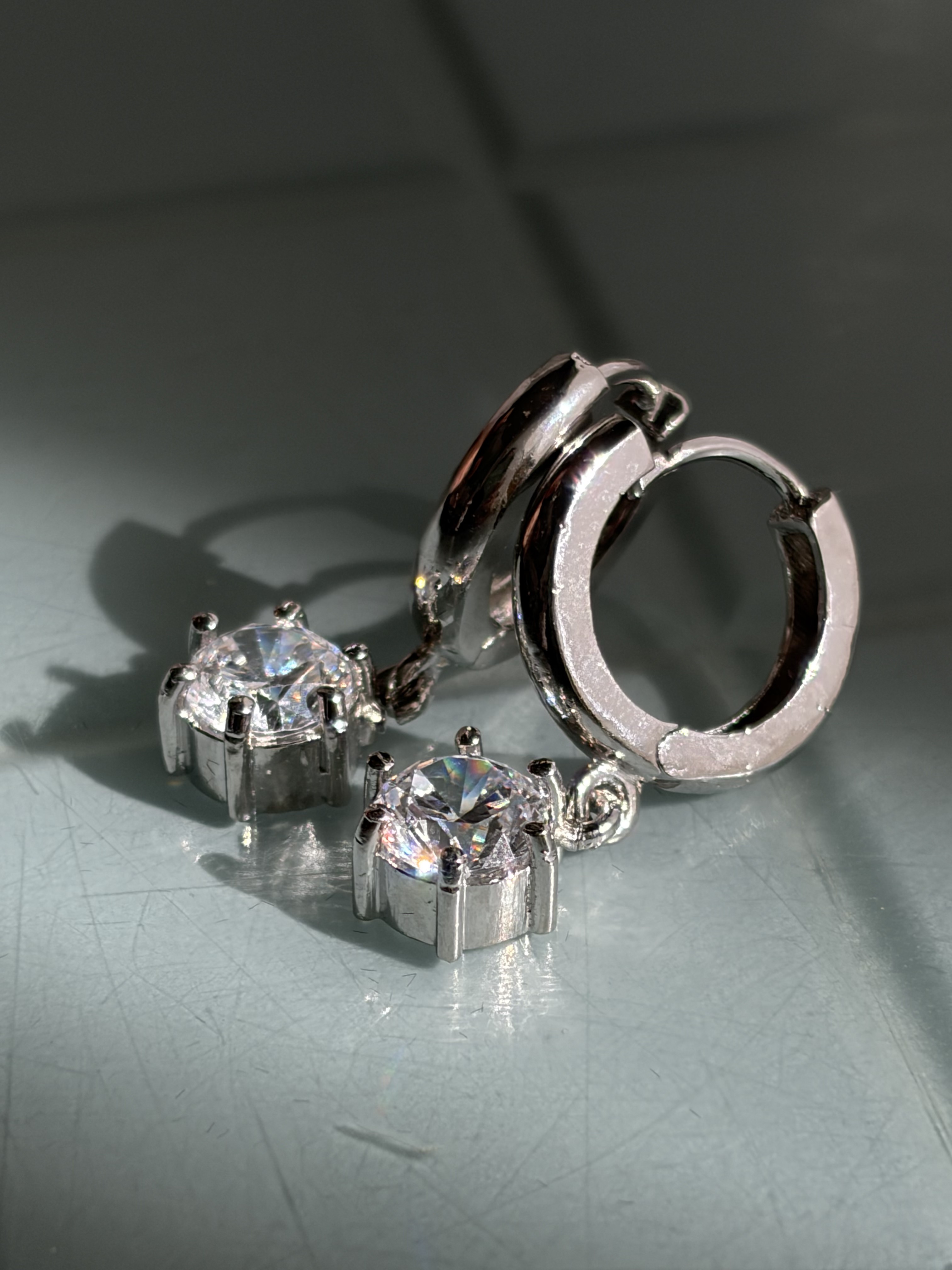 Luna Charm Hoops